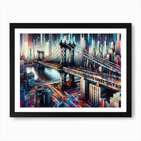 New York Bridge Art Print