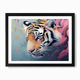 Abstract Tiger Painting Art Print