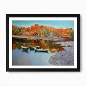 Golden Autumn In New England Art Print