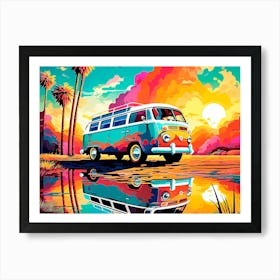 Vw Bus Painting Art Print