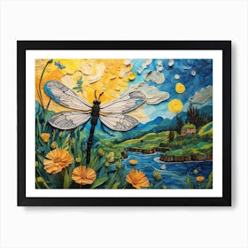 Dragonfly ala Vincent Art Print