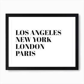 Cities Art Print