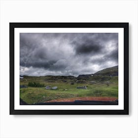 Stormy Day In The Mountains Art Print