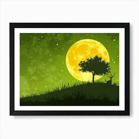 Full Moon Art Print