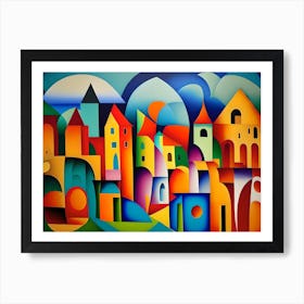 Colorful City Art Print