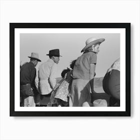 Spectators At Bean Day Rodeo, Wagon Mound, New Mexico By Russell Lee 1 Art Print