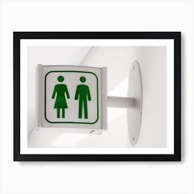 Toilet Sign 1 Art Print