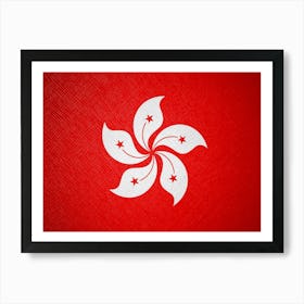 Flag Of Hong Kong Art Print