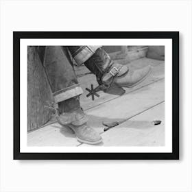 Detail Of Farmer S Boots And Spurs, Pie Town, New Mexico By Russell Lee Art Print