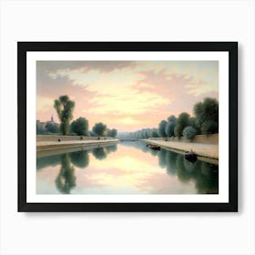 Reflections On The Seine 1 Art Print