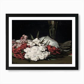 Flowers And A Vase Art Print