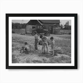 Art Simplot S Children, Near Black River Falls, Wisconsin By Russell Lee Art Print