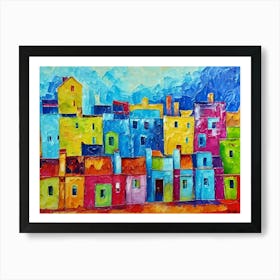 Colorful Houses 1 Art Print