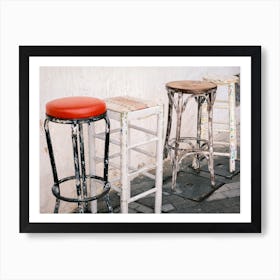 Bar Stools // Ibiza Travel Photography Art Print