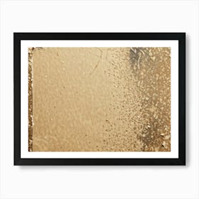 Vintage Inspired Closeup Of A Cardboard Greeting Card Surface Imprinted With A Retro Grunge Pattern (2) Art Print