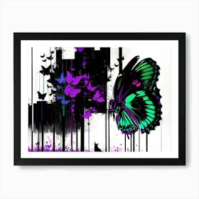 Butterfly In The City Art Print