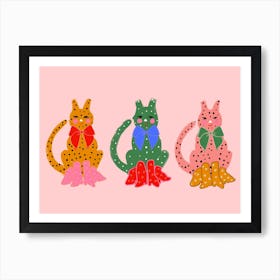 Kitty Cats Art Print