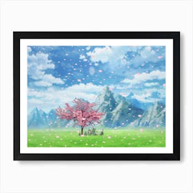 Cherry Blossoms Art Print