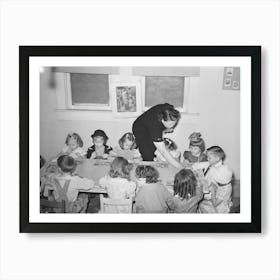 Primary Sunday School Class, San Augustine, Texas By Russell Lee Art Print