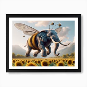 Beelephant Wonder Animal Art Print