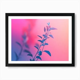 Abstract Flower in Purple Tones Art Print