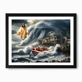 Jesus In The Storm Art Print