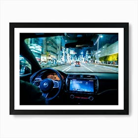 Vehicle View Transportation Drive Car Auto Mirror Vision Driver Street Landscape Traffic (7) 1 Art Print