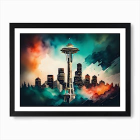 Space Needle Art Print