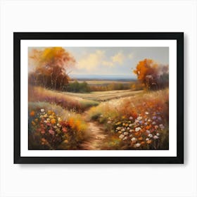 Printable Wall Art, Vintage Landscape, Farmhouse Wall Decorations, Vintage Landscape Oil Painting.13 1 Art Print