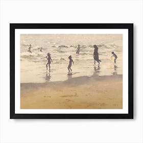 People at the Seaside Art Print