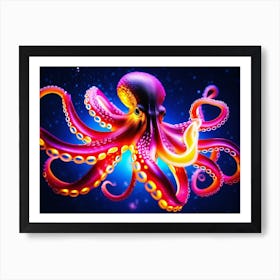 Cosmic Octopus 3 Art Print
