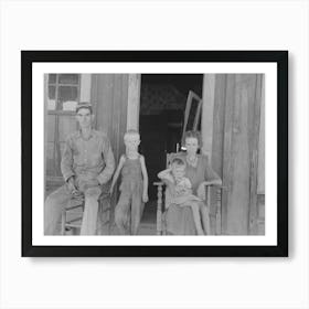 Family Squatting On Fsa (Farm Security Administration) Property, Caruthersville, Missouri By Russell Lee Art Print