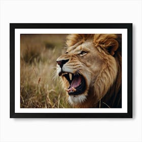 Lion Roaring 1 Art Print