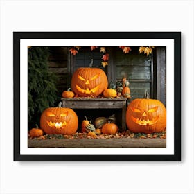 A Sense Of The Seasons Change Encapsulated In An Autumn Harvest Celebration Where Large Heavily G (2) Art Print