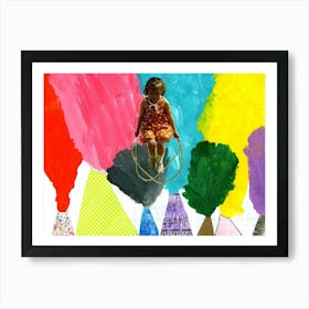 Volcano Jumprope Art Print