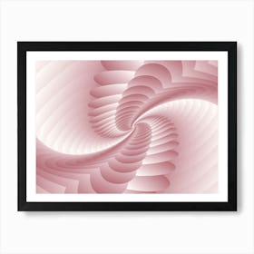 Pink Fractal Background 1 Art Print