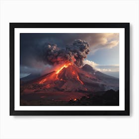 The Eruption Of A Volcano Art Print