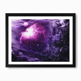 Space collage: deep space 4 Art Print