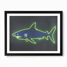 Neon Lime Dogfish Shark 3 Art Print