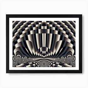 Psychedelic Abstract Design Modern Art Art Print