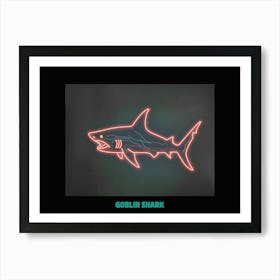 Neon Goblin Shark 7 Poster Art Print