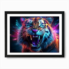 Electric Tiger Art Print