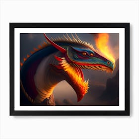 Dragon Of Fire 1 Art Print