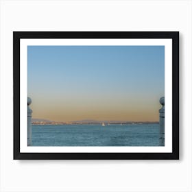 Summertime On The Waterfront Taag, Lisbon, Portugal  Pastel Color Travel Photography Art Print