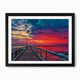 Jetty Sunrise Art Print