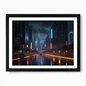 Futuristic City Art Print