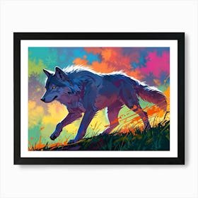 Wolf Painting 14 Art Print