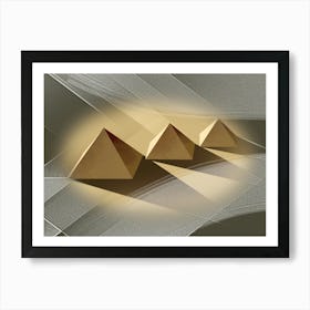 colored Pyramids Art Print