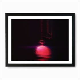 Red Light In The Dark Art Print