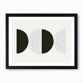 Abstract Black And White - Bw07 Art Print